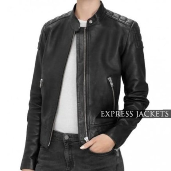 Doctor Who Clara Oswald (Jenna Coleman) Black Leather Jacket