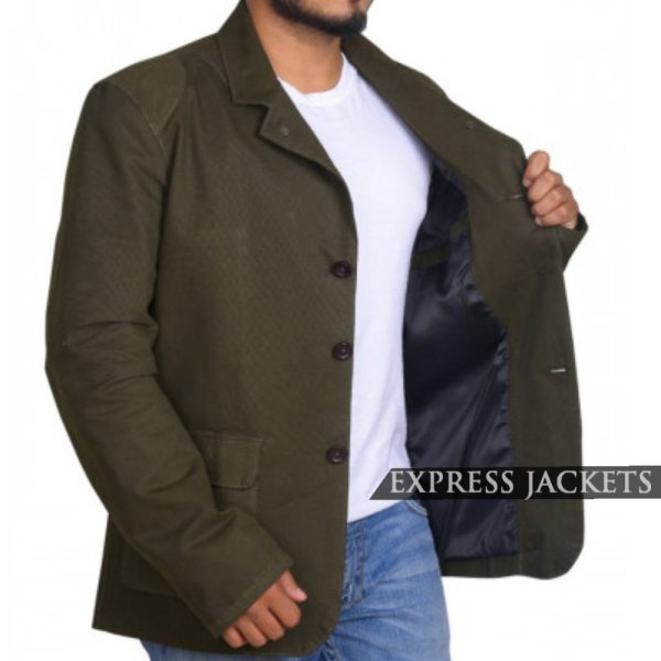 James Bond Daniel Craig (Skyfall Barbour) Cotton Blazer Jacket