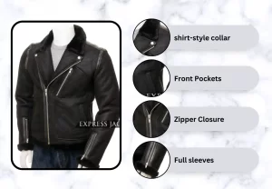 men-black-shearling-biker-jacket