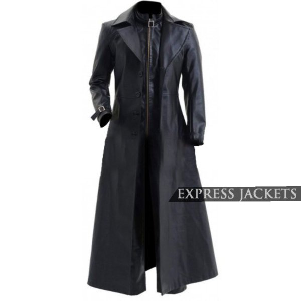 Resident Evil 5 Albert Wesker Black Leather Coat