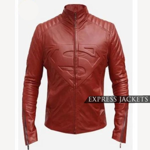 Smallville Tom Welling (Superman) Red Leather Jacket