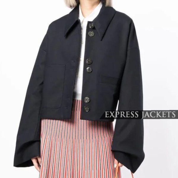 Women's Baltic Sea Cotton Single-Breasted Jacket