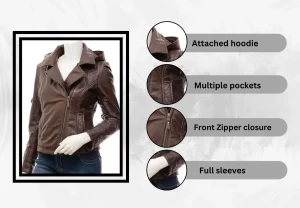 women-leather-brown-biker-hooded-jacket