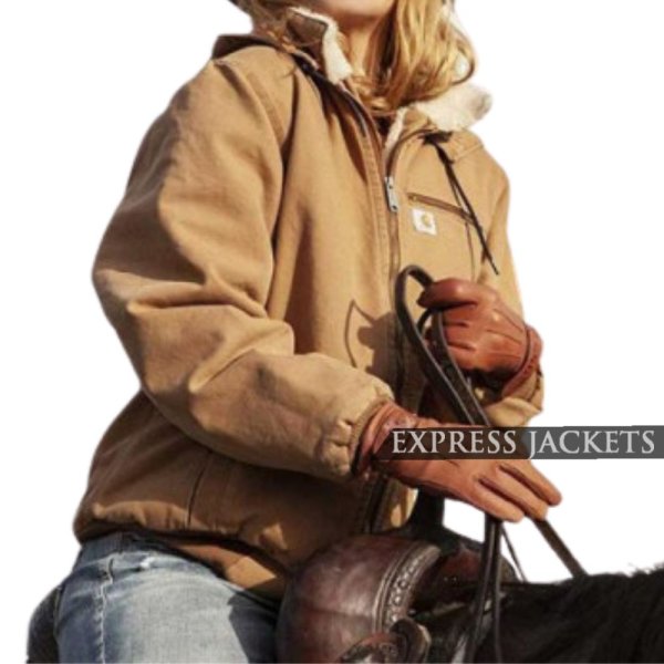 Kelly Reilly (Beth Dutton) Brown Bomber Jacket