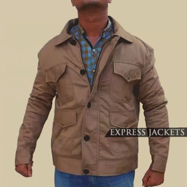 Kevin Costner (John Dutton) Brown Cotton Jacket