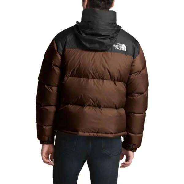 The-North-Face-Brown-Puffer-Woman-Jacket