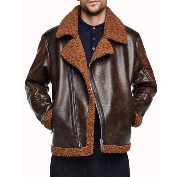 dean-ambrose-brown-shearling-jacket