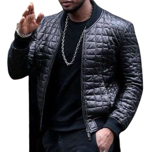 usher-black-quilted-bomber-jacket