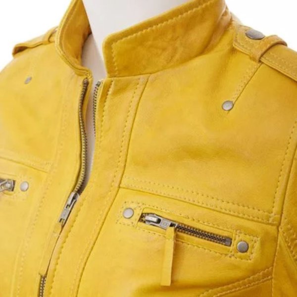 womens-yellow-leather-biker-leather-jacket