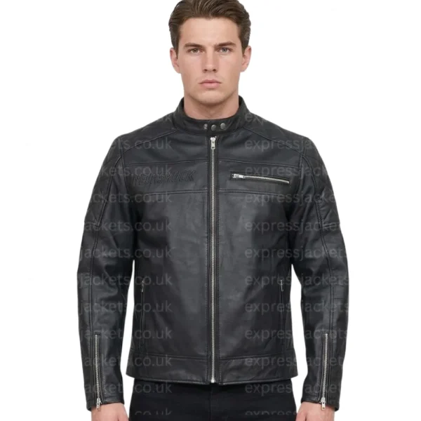 Engine Hawk Biker Leather Jacket