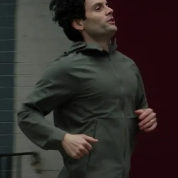 penn-badgley-running-green-cotton-hooded-jacket.webp
