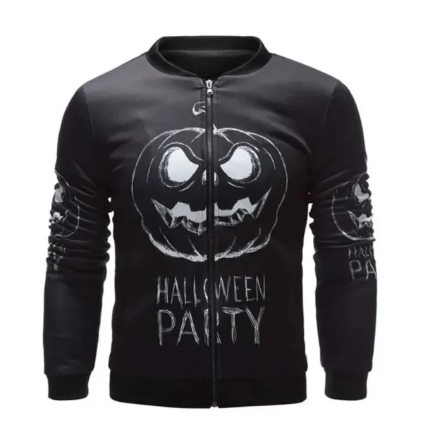 Halloween Black Bomber Party Jacket