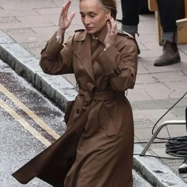 Diana Taverner Slow Horses Brown Coat