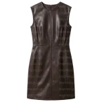 women-brown-leather-dress.webp